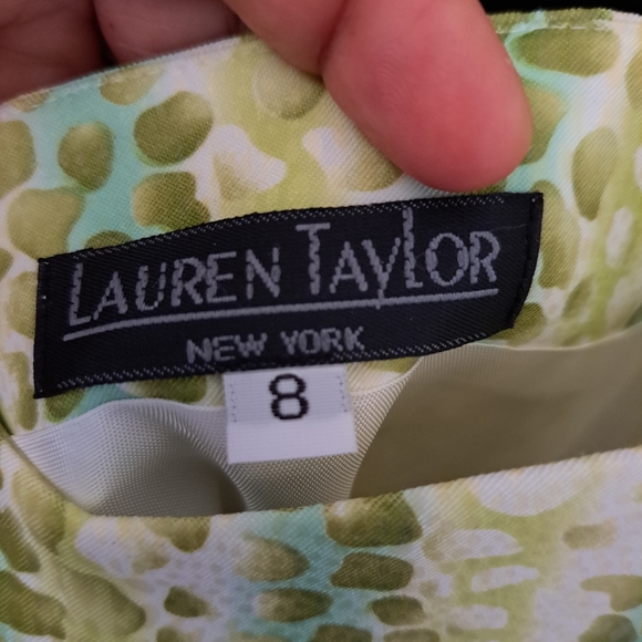 Lauren Taylor New York Animal Print Skirt Set sz 8 - Picture 9 of 11